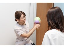 なさき整骨院プラスシンメトリー 豊橋店/頭の模型を使って歪みの説明