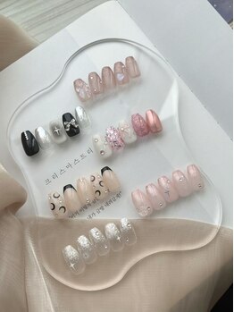 ポポネイル(POPO NAIL)の写真/【韓国/ワンホンネイルがお得な期間限定価格♪】今大人気の韓国ネイルはPOPONAILにお任せ下さい★