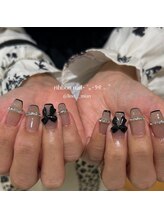 リンドネイル バイ モカ アンド ララ(Lind nail by moca and LaLa)/リボンネイル