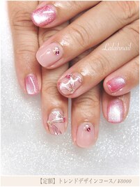 お客様ネイル☆定額リボンネイル