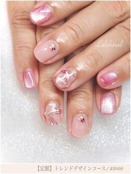 ララァネイル(Lalah Nail)/お客様ネイル☆定額リボンネイル