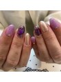 ネイルサロン プリティア(Pritia)&nbsp;話題のブリーディングインクを使ったデザイン♪