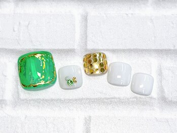 フィールネイル 天王町店(feelnail)/フット・トレンド定額　9500円