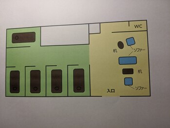 アジアンリラクゼーションヴィラ 徳島藍住インター店(asian relaxation villa)/店内見取り図