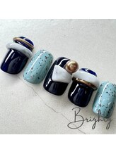 プライベートブライティ(Brighty)/大理石ネイル