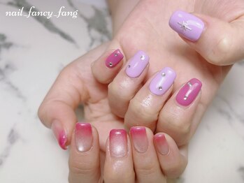 ネイル ファンシーファング(nail_fancy_fang)/マグネット アシメデザイン