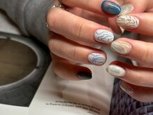 アース ネイルアンドアイラッシュ 甲府昭和店(HAIR & MAKE EARTH Nail&Eyelash)/個性派デザイン　￥12500