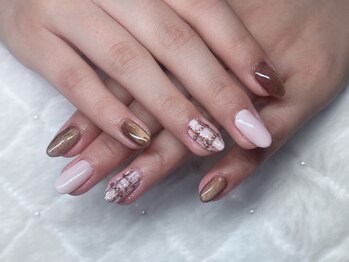 ピンクチョコネイル