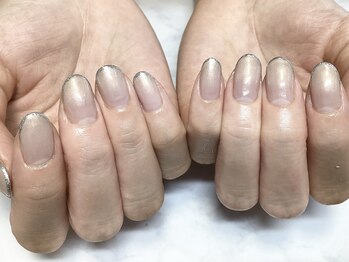 パラジェル登録サロン バランス シンプルネイル&アイラッシュ 新田東店(balance)/スキニーフレンチ