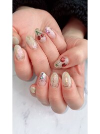 さくらんぼアート×ニュアンス
