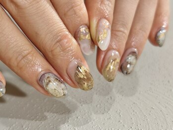 水彩インクアート