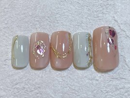 ハートホロネイル