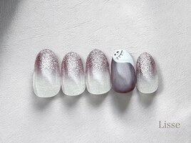 ハロウィン　おばけネイル