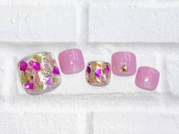 フィールネイル 天王町店(feelnail)/フット・トレンド定額　9500円