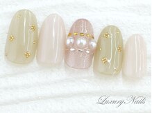 ラグジュアリーネイルズ アカバネ(Luxury Nails Akabane)/ガーリー*パールアクセサリー