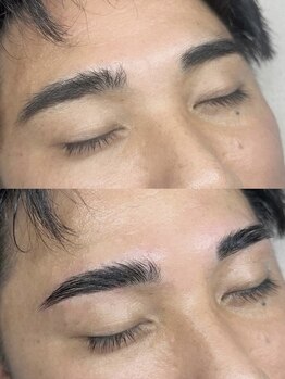 カワル(Kawaru)の写真/【清潔感をUPしたい男性必見】眉毛をアップデートして第一印象を格上げ!!毛流れを改善し好印象なモテ男子へ