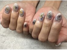 ネイルサロンファストネイルプラス 新宿店(FAST NAIL PLUS)/2025夏ネイル【花柄ネイル】