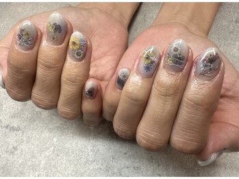 ネイルサロンファストネイルプラス 新宿店(FAST NAIL PLUS)/2025夏ネイル【花柄ネイル】