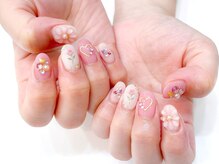 ネイルコレクション ピンク(Nail Collection Pink)/ジェル定額￥9990★フラワ-