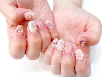 ネイルコレクション ピンク(Nail Collection Pink)/ジェル定額¥9990★フラワ-