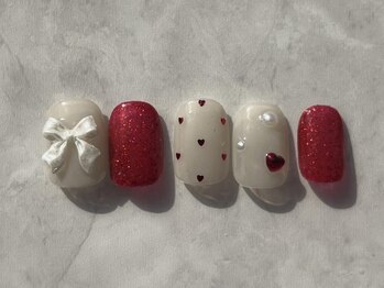 リボンハートホロ8500円