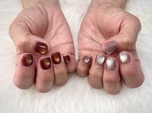 イマージュ(image)/アシメマグネットネイル☆SAYAKA