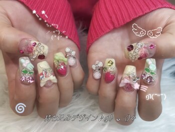 mimi.nail 吉祥寺 ウィッシュコア/バレエコア/長さだし/持ち込み/ガーリー/フィルイン/