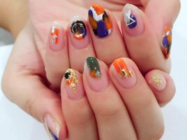 塗りかけ  ショート ニュアンス