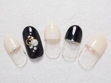 シックネイル(CHIC nail)/バイカラーモノトーンネイル