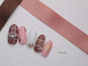 ネイルサロン ブランロール 白金店(Nail Salon Blanl'or)/チェック柄ネイル