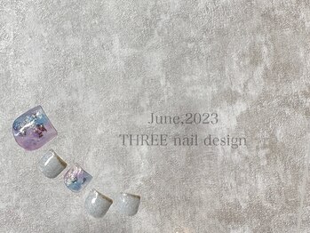 スリー(THREE)/June 2023/nail design