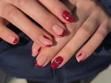 ラグゼ 高林店(Luxxe)/ボルドー×ラインアート