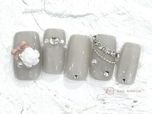 ネイルメゾン 池袋店(NAIL MAISON)/マグネットローズリボン¥6980