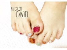 ネイルサロンアンヴェール(ENVIEL)/秋冬フットネイル