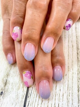 フォルチェ 神辺店(Folche)/紫陽花ネイル