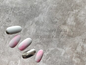 スリー(THREE)/April 2023/nail desing