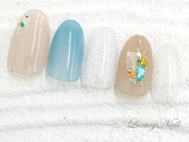 透け感＊ブルーNail