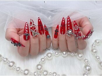 Hani Nail 姫路駅前店【11月上旬OPEN(予定)】の写真/華やかで細かいアートが得意なオーナーが指先から上品に彩ります♪全メニュー500円オフ♪高技術でモチも◎