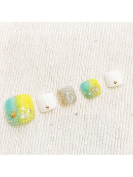 ピンキー(PINKY)/縦グラネイル