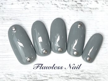 フローレスネイル 新宿店(FlawlessNail)/【ワンカラー＋ストーン】