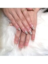 ウープスネイル 北上パル店(OopsNAIL)/ラメグラデーションネイル