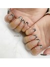 ブラックフレンチ★定額アート