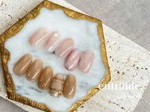 アントレッド(entraide)/シンプルネイル（2月monthly）