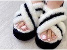 ハートストーンフットネイル