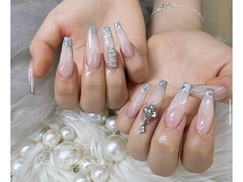 ヴァレリアン(Valerian)/ガラスフレンチネイル