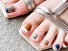 FOOT アートBコース(ストーンを含む6本まで)+丁寧ケア ¥8,800