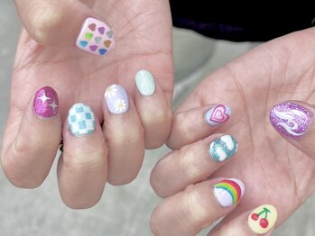 ラピス(Lapis)/手描きアート/カラフル/キラキラ