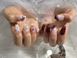 90 min art リボンネイル