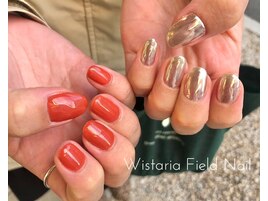 アシメ　ミラーネイル