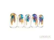 ネイルアンドアイラッシュ ルクソー ホテル日航福岡店(Nail&Eyelash LUXUEUX.)/ 320.*水彩ネイル *.